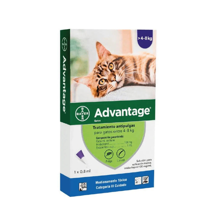 Pipeta Advantage para Gatos 4 - 8 kg