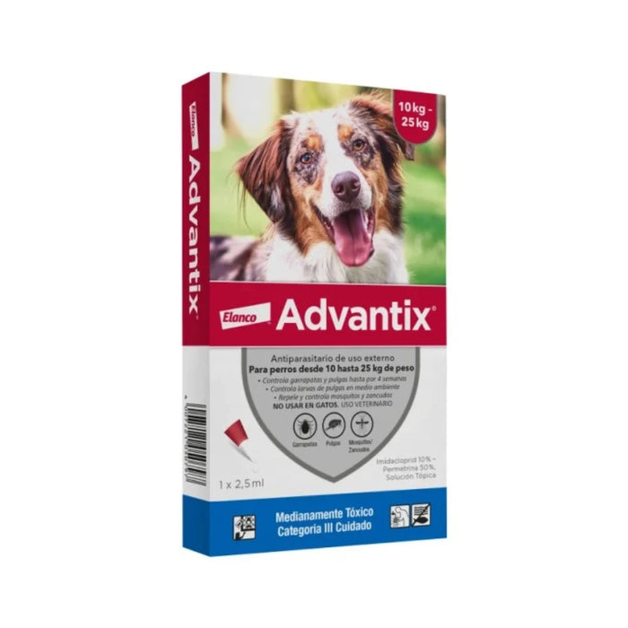 Pipeta Advantix para Perros 10 - 25 kg