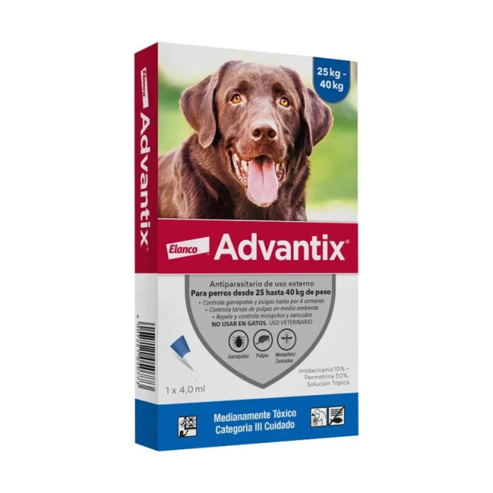 Pipeta Advantix para Perros 25 - 50 kg
