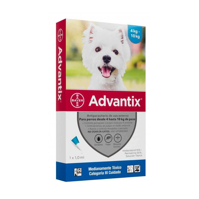 Pipeta Advantix para Perros 4 - 10 kg
