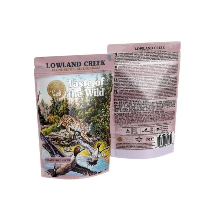 Pouch Taste of the Wild Lowland Creek Gato Codorniz y Pato