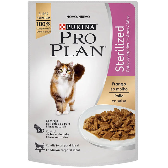 Pro Plan Alimento Húmedo para Gato Esterilizado Pollo