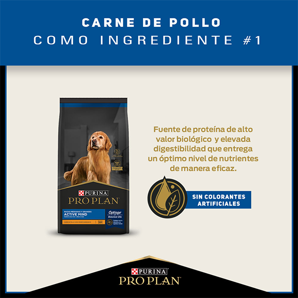 Purina Pro Plan Active Mind Senior Razas Medianas y Grandes