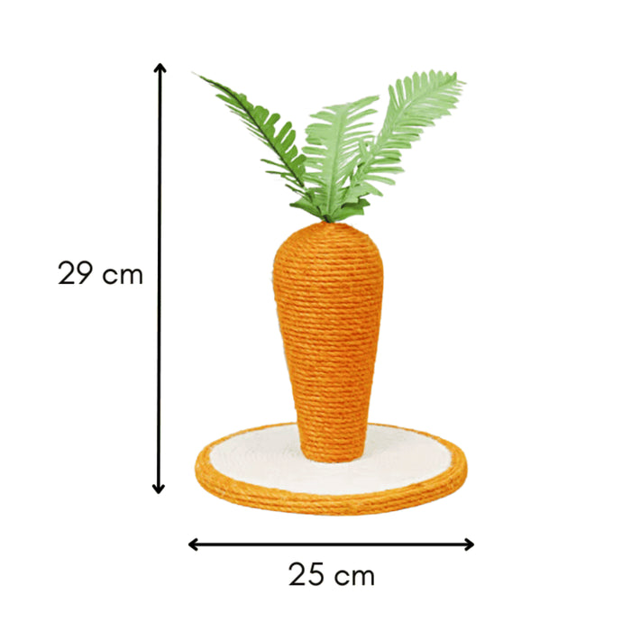 Rascador Forma de Zanahoria para Gatos