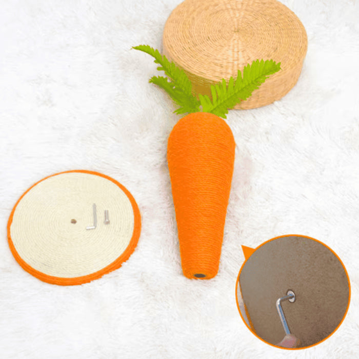 Rascador Forma de Zanahoria para Gatos