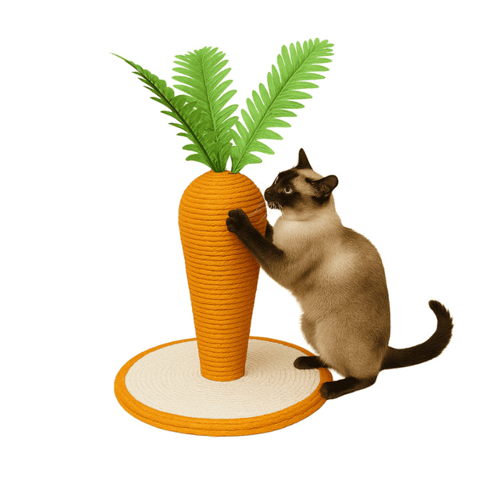 Rascador Forma de Zanahoria para Gatos