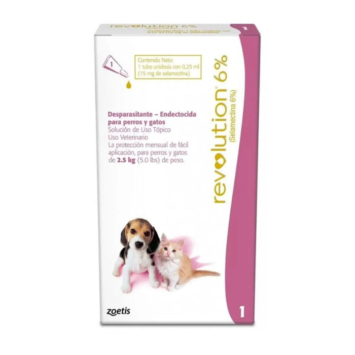 Revolution 6% Perros y Gatos hasta 2.5 kg