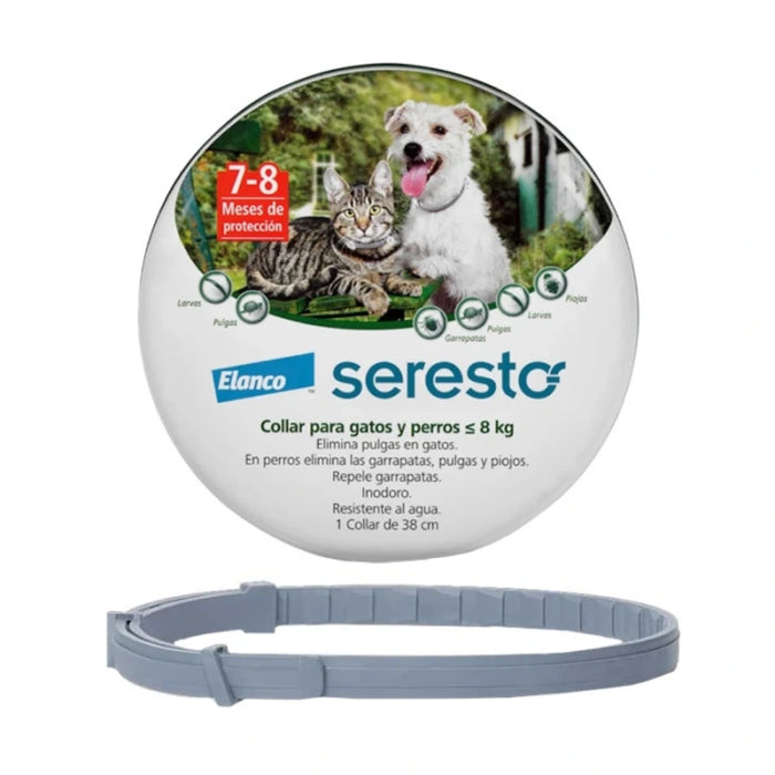 Seresto Collar Antiparasito Externo Perros y Gatos Menos de 8 kg