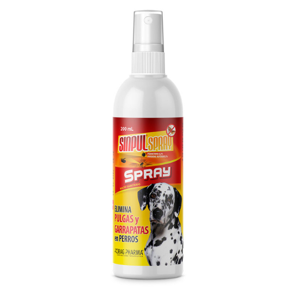 Sinpul Spray para Pulgas Y Garrapatas para perros