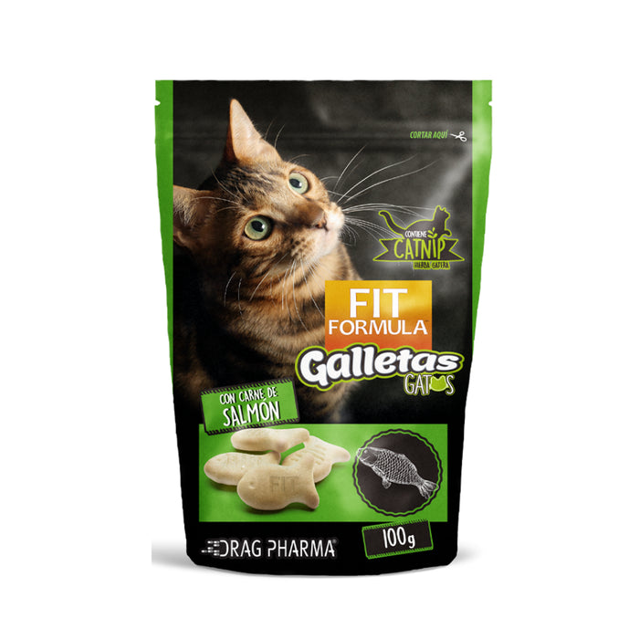 Fit Fórmula Galletas Gato Sabor Salmón
