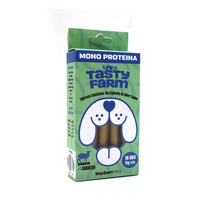 Snack Salchichas para Perros Sabor Cordero Tasty Farm