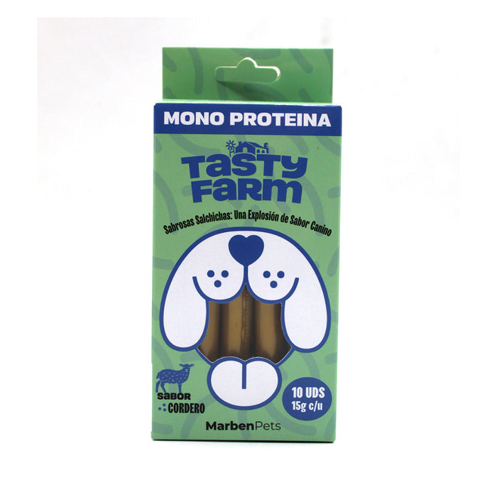 Snack Salchichas para Perros Sabor Cordero Tasty Farm