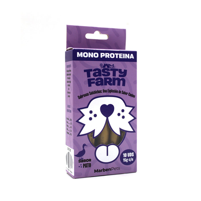 Snack Salchichas para Perros Sabor Pato Tasty Farm