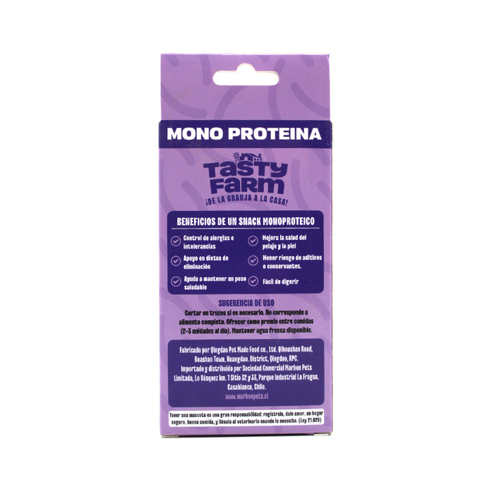 Snack Salchichas para Perros Sabor Pato Tasty Farm