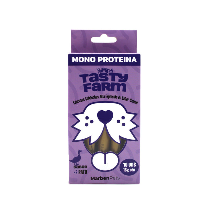 Snack Salchichas para Perros Sabor Pato Tasty Farm