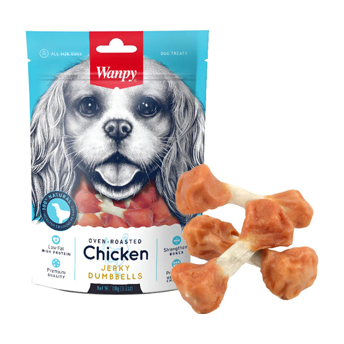 Snack Wanpy Chicken Jerky Dumbbells
