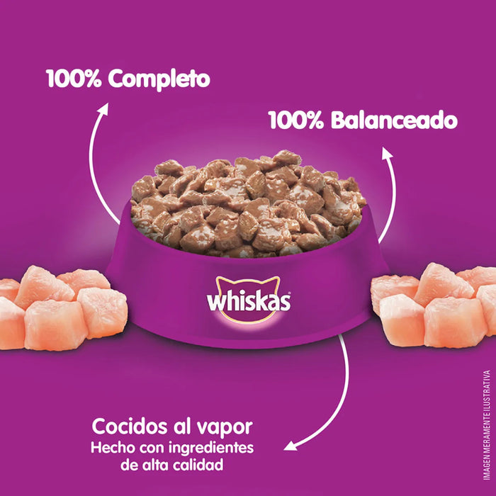 Sobre Whiskas Pavo en Salsa Gato Adulto