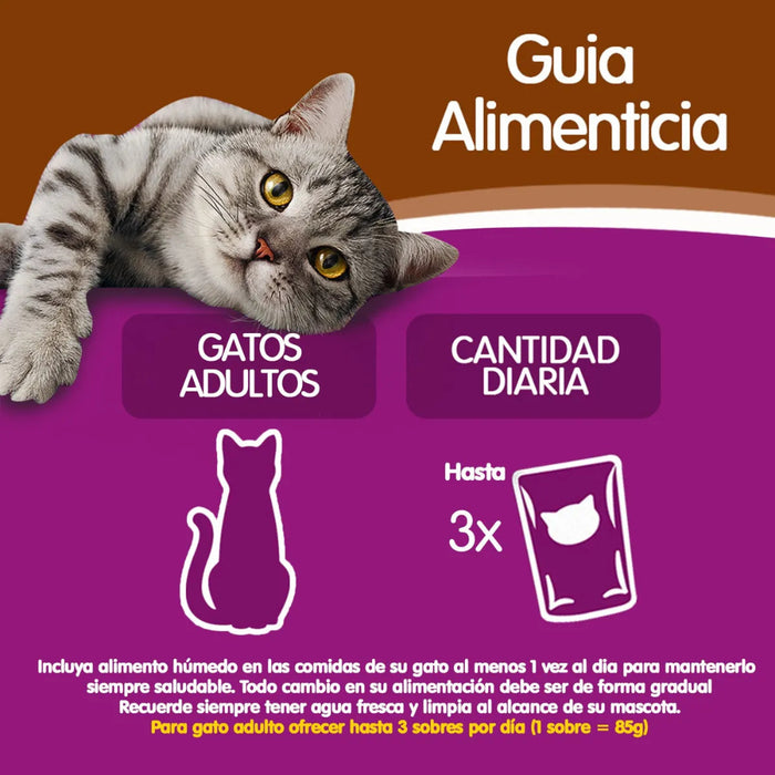 Sobre Whiskas Pavo en Salsa Gato Adulto