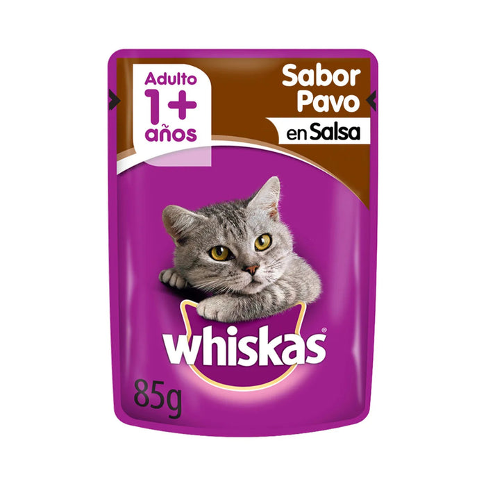 Sobre Whiskas Pavo en Salsa Gato Adulto