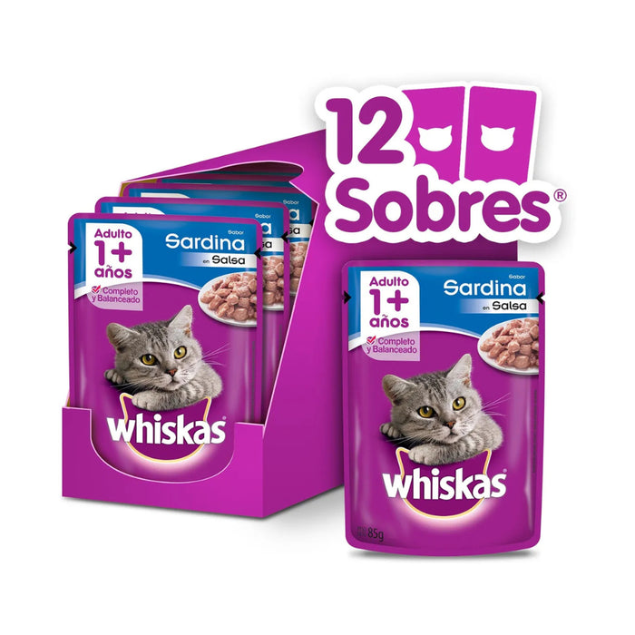 Sobre Whiskas Sardina en Salsa para Gato Adulto