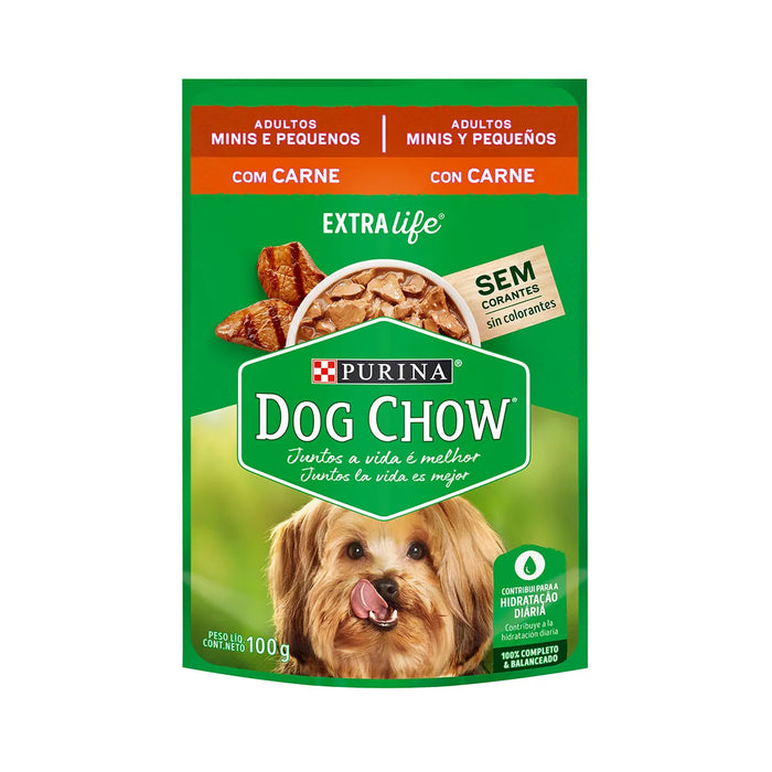 Sobre Dog Chow Adultos Minis y Pequeños con Carne