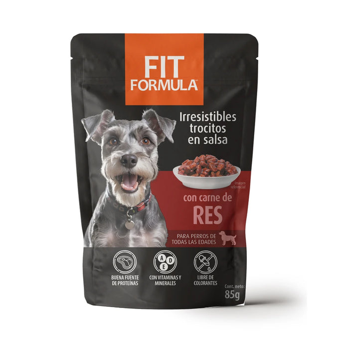 Sobre Fit Formula con Carne de Res para Perros
