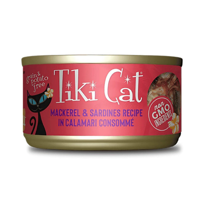 Tiki Cat Lata Makaha Grill Caballa, Sardinas y Calamar