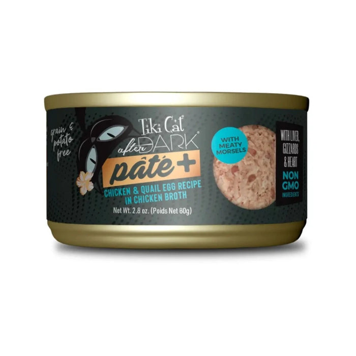 Tiki Cat Lata After Dark Paté+ Pollo y Huevos de Codorniz
