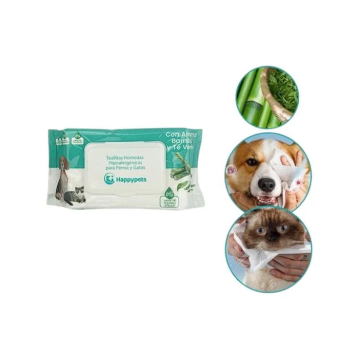 Toallitas húmedas hipoalergénicas para perros y gatos