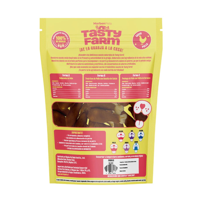 Trutros de Pollo con Hueso de Calcio 400g Tasty Farm