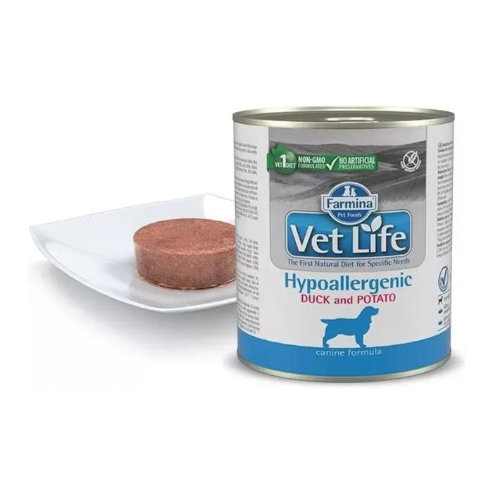 Vet Life Lata Perro Hipoalergénico Duck & Potato