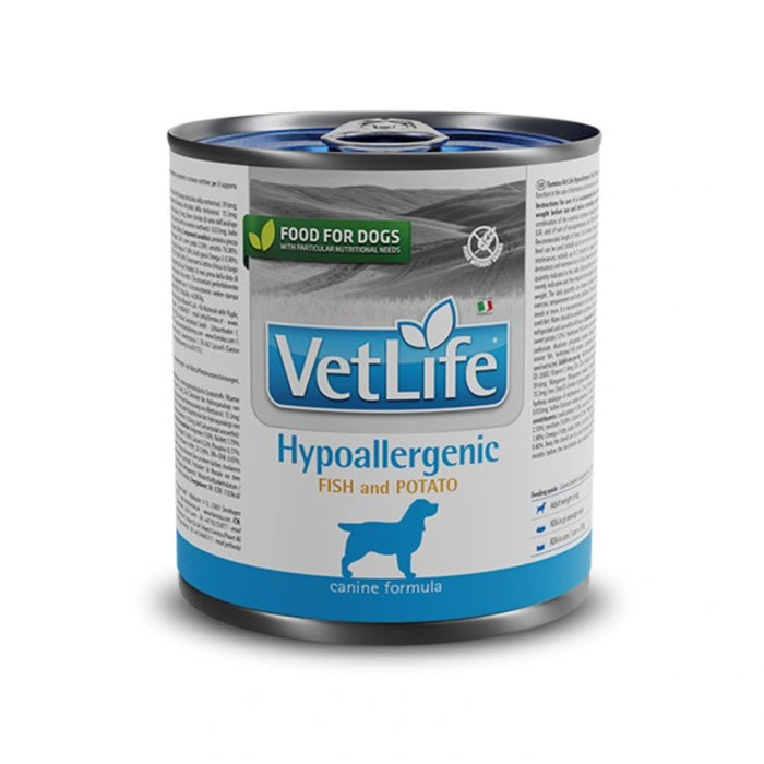 Vet Life Lata Perro Hipoalergénico Fish & Potato
