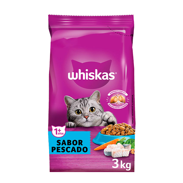 Whiskas Gatos adultos, sabor Pescado