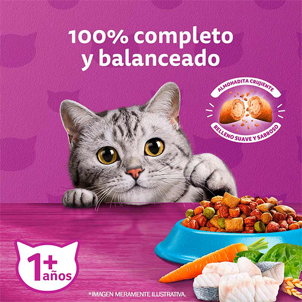 Whiskas Gatos adultos, sabor Pescado