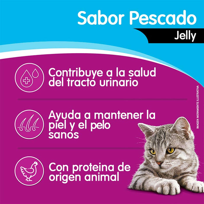 Sobre Pescado jelly Whiskas Alimento Húmedo - Gato Adulto