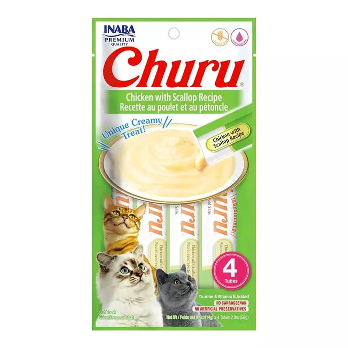 Churu para gatos, sabor Pollo y Ostion