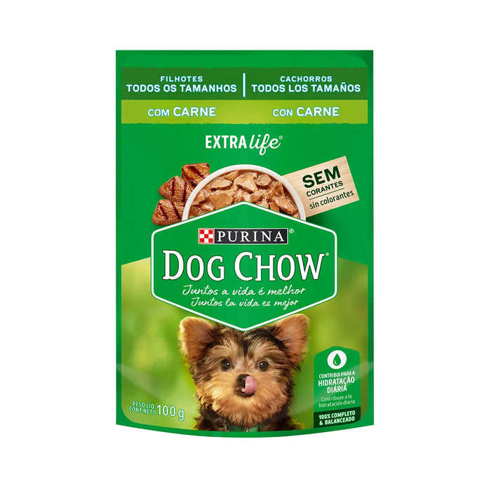 Snack Dog Chow Cachorros Todas las Razas con Carne